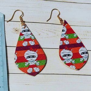 Halloween Earrings Mummys
